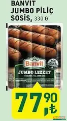 BANVİT JUMBO PİLİÇ SOSİS 330 G